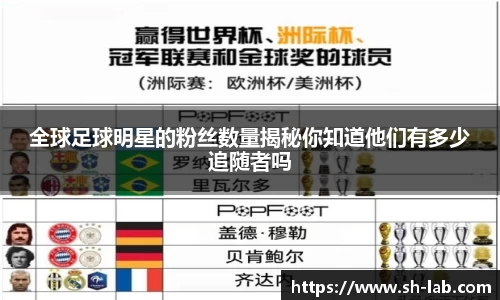 全球足球明星的粉丝数量揭秘你知道他们有多少追随者吗
